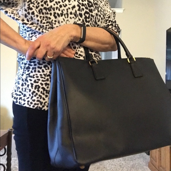 Prada Black Saffiano Lux Executive Tote Bag - Picture 8 of 8